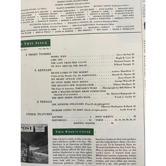 Saturday Evening Post August 13 1955 Death Valley Rangers Tourists v The Dessert - Picture 3 of 11